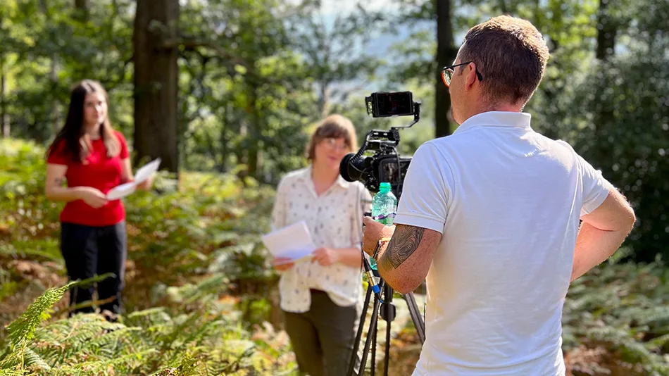 Location filming at Borrowdale